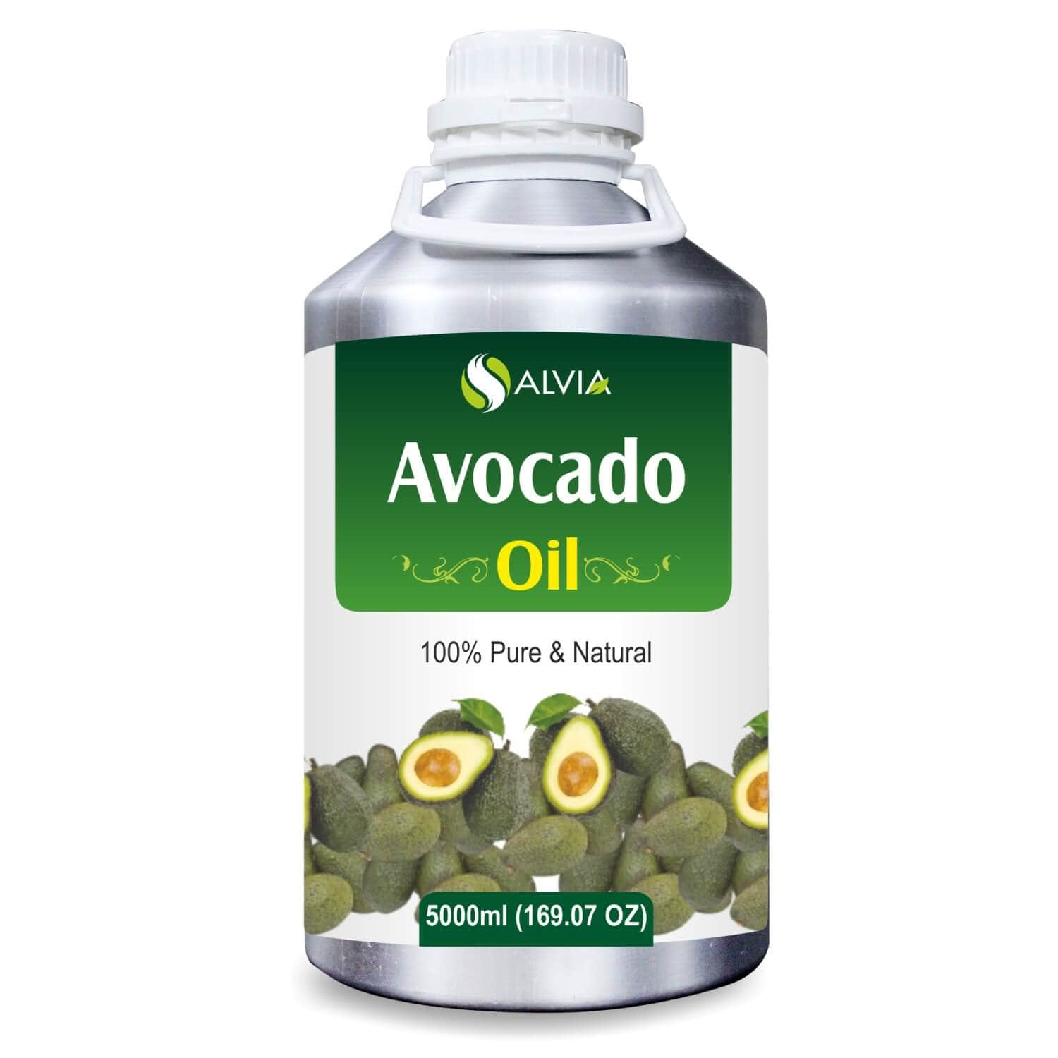 Salvia Natural Carrier Oils 5000ml Avocado Oil (Persea Americana) 100% Natural Pure Carrier Oil Moisturizes & Strengthens Hair Collagen Salvia Natural Carrier Oils 5000ml Avocado Oil (Persea Americana) 100% Natural Pure Carrier Oil Moisturizes & Strengthens Hair Collagen